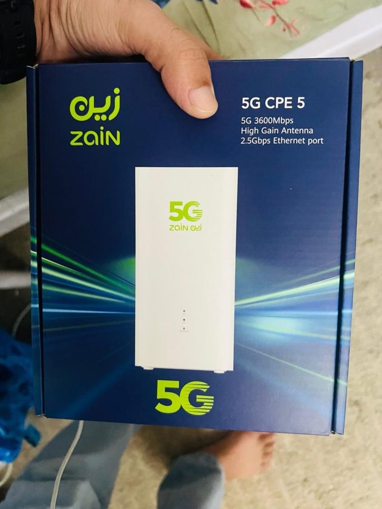 راوتر زين 5G CPE 5 بيد العميل بعد التسليم